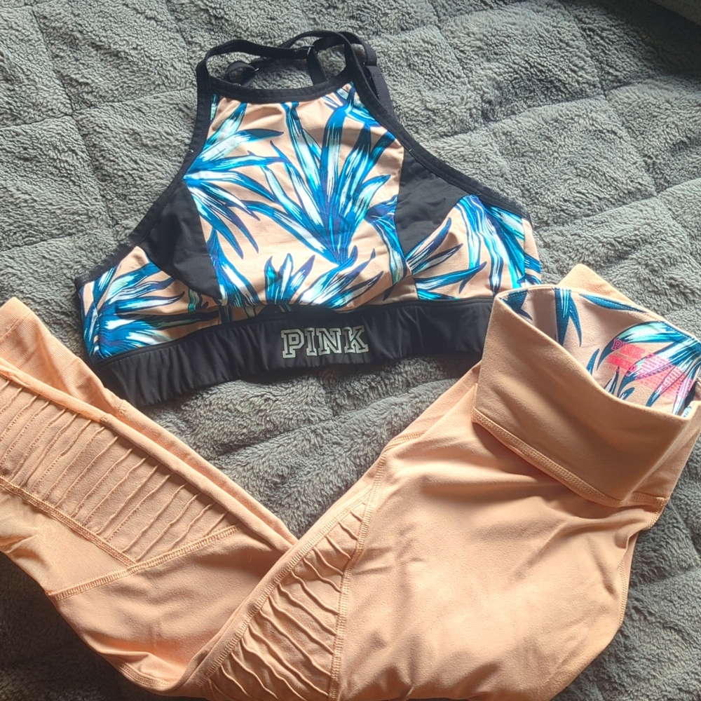 Vs PINK leggings set small